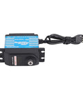 Heavy Duty RC Digital Servo Motor Featuring IP68 Waterproof Sealing And Solid Aluminum Gears, top view with connector.