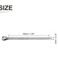 Heavy Duty 3mm by 50mm Cotter Pins 60 Pack for Machinery, 304 Stainless Steel Hairpin Fasteners Silver, Split Cotter Clips