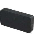 Heavy Duty Rubber Shock Absorbing Pads For Fitness Equipment Anti Slip Feet Bumpers 70x35mm angle view black pad