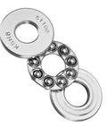 Hella Durable 51100 Thrust Ball Bearings 10Mm Bore 24Mm Outer Diameter 9Mm Chrome Steel ABEC 3 in a pack of three.