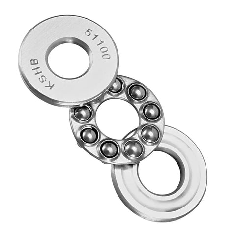 Hella Durable 51100 Thrust Ball Bearings 10Mm Bore 24Mm Outer Diameter 9Mm Chrome Steel ABEC 3 in a pack of three.