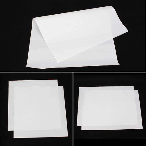 Six Pack White PTFE Virgin Sheets for Heat Press and Ironing Pro Grade Non Stick Teflon Sheets Set in various sizes