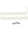 Two Pairs Plastic False Front Cabinet Clips For Attaching False Drawer Fronts To 3/4 Inch Face Frames And 5 Inch Drawer Openings Includes Screws Model R3307