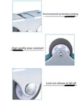 8 Pack Heavy Duty Fixed Caster Wheels With Rigid Non Swivel Base And Ball Bearing Top Plate close-up details
