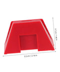 Red plastic piece of the 12 Piece Plastic Wrench Storage Organizer Tray for Garage and Workshop Modular Wrench Rack Holder.