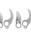 Heavy Duty Replacement Blades For Electric Pruning Shears, Four Piece Carbon Steel Pruner Knife Set, showing sharp carbon steel blades.