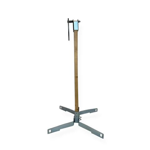 Heavy Duty Static Target Hanger For Three Eighths And One Half Inch Steel Targets With 1000 Foot Pounds Impact Rating setup view