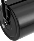 Close-up of Heavy Duty Lawn Roller For A Perfect Yard With 11.1 Gallon Capacity Durable Iron Construction Easy Grip Handle Black Finish