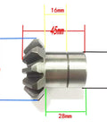 Metal gear from Reverse Gear and Drive Gear Pair Set With 11 Tooth Gears, 6 Tooth Internal Spline, 20mm Spline Inner Diameter, 28mm Axis Length