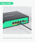 4 Port PoE Plus Plus Switch With BT 90W Per Port 96W Total Budget Full Gigabit Ethernet Power Up For IP Cameras