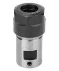 Precision ER16 Collet Chuck Extension Holder and Industrial Hardened Steel Shaft Extender Sleeve side view for CNC Milling.