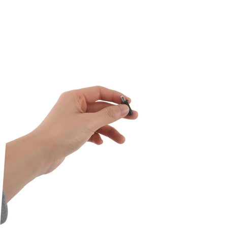Hand holding component from 24 Piece Cabinet Door Repair Pins Kit With Spring Loaded Hinge Pins For Plastic And Metal