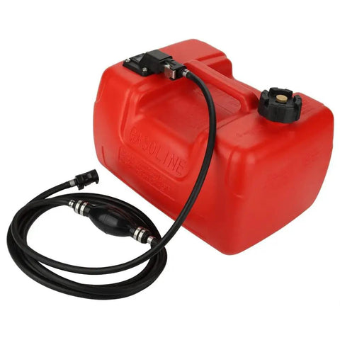 Three Gallon Portable Boat Gas Tank 12L Marine Gas Tank With Marine Fuel Line Connector Hose For Outboard Motors EPA Compliant 6YL 24201 24 00