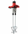 Beast 2800W Dual Paddle Electric Mortar Stirrer Handheld Concrete Cement Mixer with 6 Speed Control, aluminum head, and galvanized stirrer.