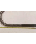 Beefed Up Heavy Duty Trailer U Bolt Kit For Three Inch Inside Width And Seven And A Quarter Inch Inside Length With Nine Sixteenth Inch Fine Thread For Five Point Two K To Seven K Axles And Aftermarket Suspension Hardware, steel U-bolt with ruler