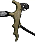Max Pro Plus Tactical Bowhunting 4 Finger Release Aid with 360 Degree Swivel Head, silent easy open jaws, ergonomic design