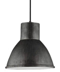 Division Street One Light Pendant in Stardust Finish, modern hanging ceiling fixture for dining room and kitchen islands