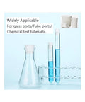 Assorted 22 Pcs Solid Rubber Lab Stopper Set with Tapered Plugs Size 000 Through Size 8 in glassware application scene