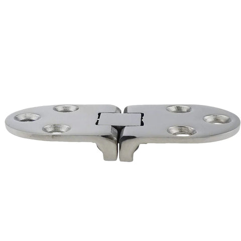 Door hinge pair, NRC&XRC marine grade 316 SS, mirror-polished, 66mm x 29mm, for boats and RVs