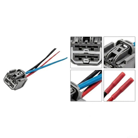 Straight Swap Blower Motor Wire Connector Kit For Ford F250 2017 To 2022 OEM Replacement Heater Fan Plug with wiring.