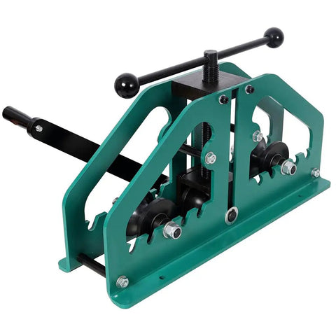 Upgrade Your Workshop With This Heavy Duty Aynuma Manual Tube Roller Bender Featuring A Standard One And A Half Inch Round Tube Die Set.