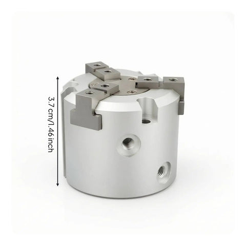 Pneumatic Clamping Chuck With Air Driven Cylinder For Precise Workpiece Grip, Rock Solid Industrial Automation Component, Model MHS3-20D