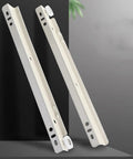 Heavy Duty Drawer Slide Rail 2-Section Telescopic Guide With Smooth Glide Bearings, 35kg Load Capacity, Bottom Mount With Screws