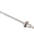 300mm Rolled Ballscrew Ballnut Kit With No Backlash Or Side End Supports For Smooth High Efficiency And Precise Positioning In CNC Machines Home Shop Tools, showing silver steel ballnut.