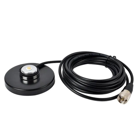 Magnetic NMO Antenna Base For Mobile Radio Install With 5M RG58 Coax PL 259 Plug Heavy Duty Car Bus Taxi Mount Easy Setup
