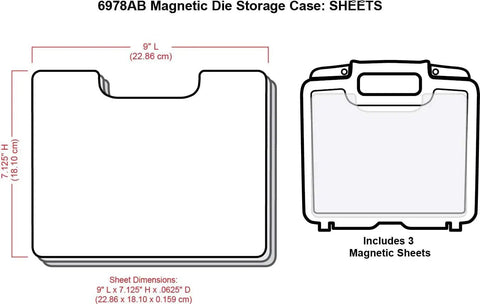 Top Shelf Heavy Duty Metal Cutting Die Storage Organizer Case With Hella Strong Magnetic Sheets To Keep All Your Scrapbook Dies Sorted And Super Secure For Any Hobby Corner