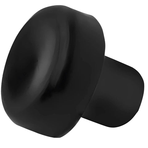 Close-up of black nylon stem from Patio Swivel Rocker Chair Floor Protectors One Half Inch Nylon Stem Bumpers 25 Pack Black For Outdoor Furniture Feet No Scratch On Floors Durable Floor Friendly Design For Indoor And Outdoor Use