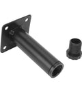 Close-up of single leg from Four Pack Adjustable Iron Furniture Legs In Black Lacquer Finish With Rust Proof Coating