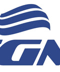TGM logo in blue featuring stylized lines and bold lettering, representing the brand identity.