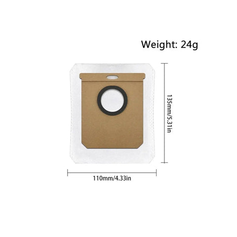 Replacement Dust Bag For L50 L60 Robot Vacuum Cleaner High Capacity Debris Bag With Snap On Or Pull Out Install, weight 24g