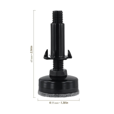 Heavy Duty Adjustable Leveling Feet Kit With M10 Thread And T Nut For Workbenches Cabinets Sofas And Uneven Floors, single foot