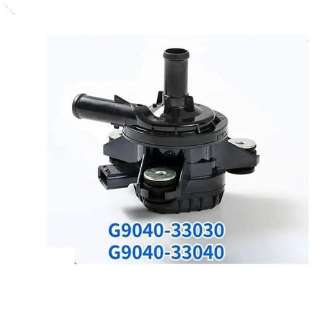 Heavy Duty Engine Inverter Coolant Water Pump For Toyota Camry Avalon ES 300h RC Is III Mirai, black plastic, side view.