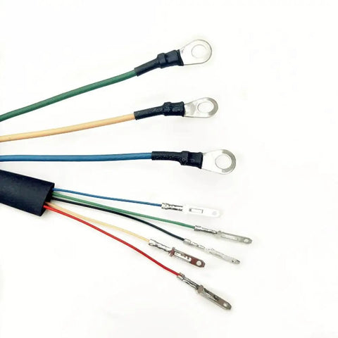 Upgrade Your Ride With Heavy Duty E Bike Motor Extension Cable Featuring Premium Pure Copper Core And High Conductivity For 1000W Systems Designed To Handle Massive Loads Without Voltage Drop While Staying Super Durable And Weatherproof In Any Climate, multi-wire connector ends
