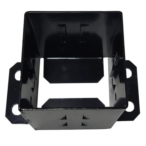 4x4 Wood Fence Post Base Brackets Beefy Built Heavy Duty Powder Coated 13 Gauge Steel Anchor Set 4 Pack Ground Post Support