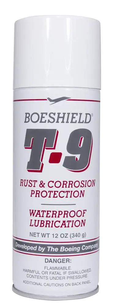 T9 Rust And Corrosion Protection Inhibitor And Waterproof Lubricant For Marine Automotive Bicycles Tools RVs And Aviation, Displaces Moisture Penetrates Moving Parts And Stays Safe On Paints Plastics And Vinyl, Dries To A Thin Waxy Film