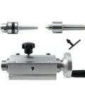 Drill Tailstock B12 Live Center High Accuracy For Mini Lathe Machine accessories shown with components and aluminum body