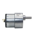 Robust Dc Reduction Gearbox Motor Delivering Beast Level Torque Ultra Quiet 12V 45Rpm with metal casing and output shaft.
