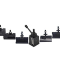 Wedge Type Quick Change Tool Post Set 250-222 for Mini Lathe, CNC lathe tool holders in durable steel, precision turning accessories