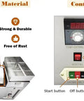 Electric Coffee Roaster For Commercial Use 55 Lb Bean Roaster With Precise Temperature Control 220V 6.5KW showing control panel and drum