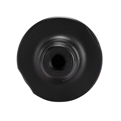 Top view of Refillable 4,500 PSI PCP Air Cylinder, 132cc Tank With One Eighth Inch Foster Quick Connect And M16x1.5 Threads For NitroAir Compatible Airguns