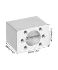 Pro Grade Ball Screw Nut Housing Seat Mount Bracket for SFU1204 CNC Machines, Aluminum Alloy Nut Bracket, 36x50x31.5mm, 22mm bore