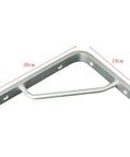 Badass Heavy Duty Aluminum Alloy L Shaped Wall Mount Shelf Brackets 30cm x 19cm for secure board mounting.