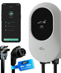 Beefy Level 2 EV Charger With 48 Amp Output And Up To Eleven Kilowatts Fast Wall Charging For Home Or Outdoor Use ETL Certified