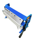 24 Inch Box Pan Brake For 20 Gauge Sheet Metal, Bench Top Bender With 9 Inch Working Height, blue heavy duty fabrication tool