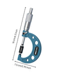 Generic Digital Gauge Precision Caliper Tool Electronic Screen Measurement Device shown at 16cm tall and 7.5cm wide, sturdy blue construction.