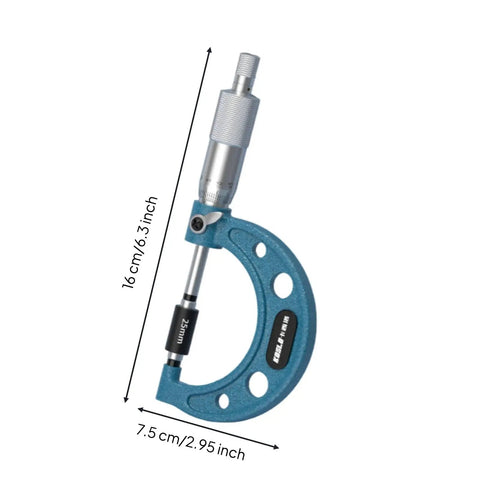 Generic Digital Gauge Precision Caliper Tool Electronic Screen Measurement Device shown at 16cm tall and 7.5cm wide, sturdy blue construction.